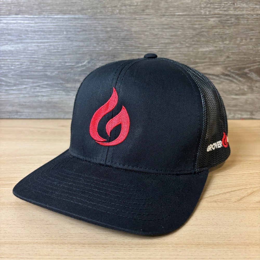 Grover Gaming Hat Cap Snap Back Black Trucker Outdoors Adjustable